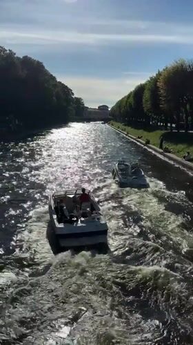 Summer afternoon on Saint Petersburg's canals and landmarks