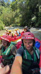 River recreation activities captured in Ubud District waterway