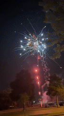 Late-night fireworks display lights up Myrtle Beach sky
