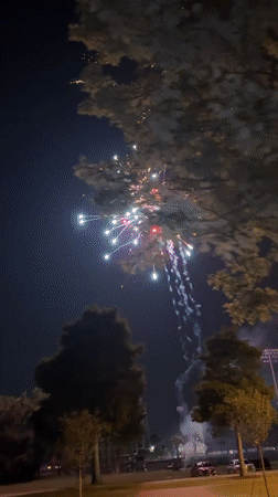 Late-night fireworks display lights up Myrtle Beach sky