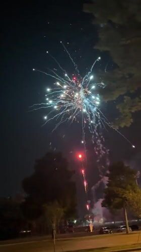 Late-night fireworks display lights up Myrtle Beach sky