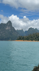 Cheow Lan Lake's turquoise waters and karst peaks, Khao Phang