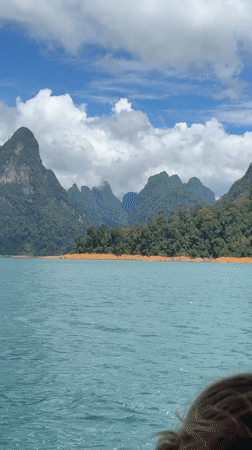Cheow Lan Lake's turquoise waters and karst peaks, Khao Phang