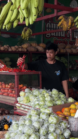 Late night market activity observed in North Kuta