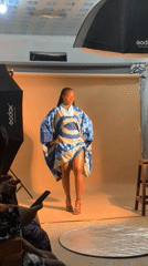 Woman poses for studio photoshoot in Jos, Nigeria