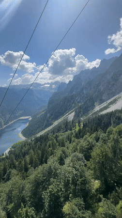 Cable car ride and alpine wandering above the Gosau Valley