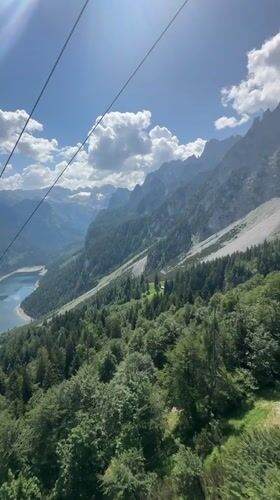 Cable car ride and alpine wandering above the Gosau Valley