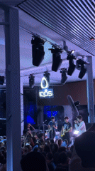 Live band night at a packed indoor venue in Xàbia