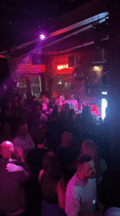 Nightlife Scene Unfolds at Plovdiv Bar with DJ Performance