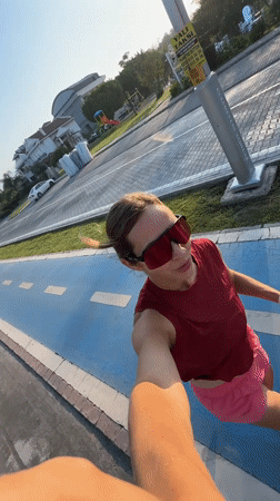 Cycling through Fethiye on a summer day