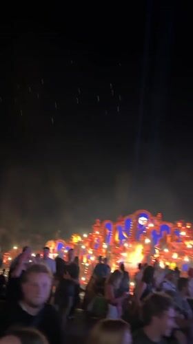 Inside Tomorrowland's iconic festival grounds on a summer night