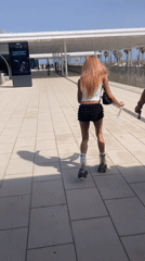 Red Bull skate event at Barcelona's waterfront on a summer afternoon