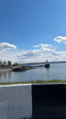 Irkutsk waterfront and street scenes documented under clear skies