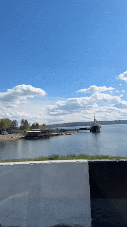 Irkutsk waterfront and street scenes documented under clear skies