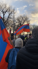 Armenian flag procession observed in Stockholm