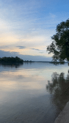 Lakeside visit documented in rural Belarus during evening hours