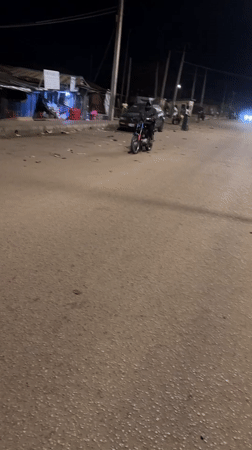 Nighttime street life documented in Bukuru, Nigeria