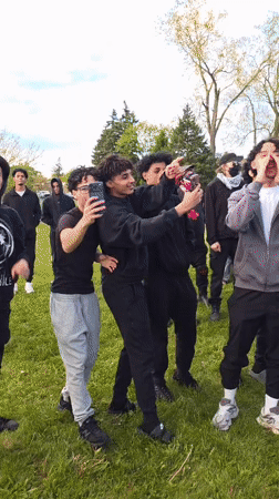 Police confront group recording demonstration in Dearborn Heights