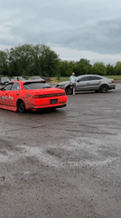 Car drift event showcases modified vehicles in Pavlovskaya
