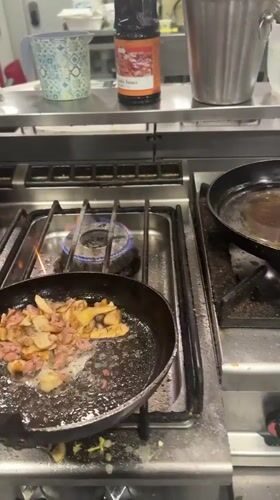 Kitchen cooking scene recorded in Radomir, Bulgaria