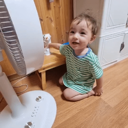 Toddler's casual morning at home in rural South Korea
