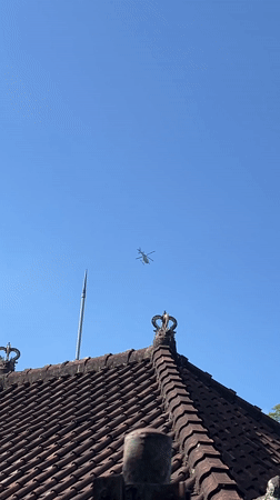 Helicopter spotted flying over Ubud District residential area
