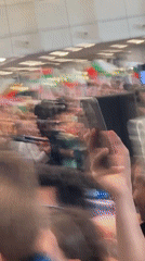 Flag-waving gathering and airport activity observed in Sofia