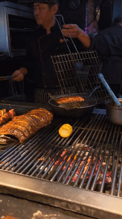Restaurant dinner and street scenes in Choeng Mon, Thailand