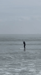 Water sports activity recorded at Arica beach, Chile
