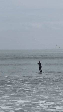 Water sports activity recorded at Arica beach, Chile