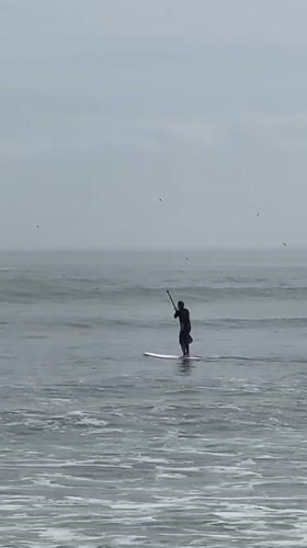 Water sports activity recorded at Arica beach, Chile