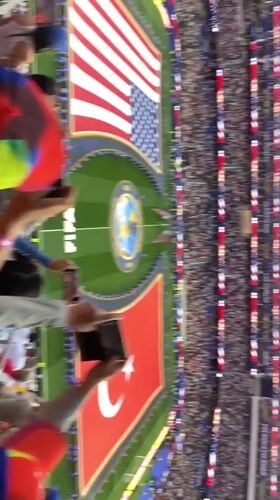 International soccer match night at SoFi Stadium, Inglewood