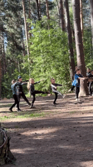 Forest adventure park day in Chaikovsky, Russia