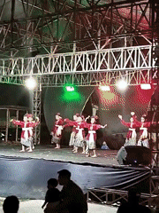 Traditional dance performance lights up an outdoor stage in Pati