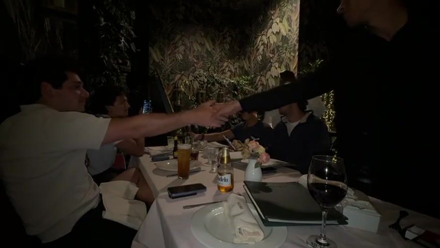 Late night restaurant gathering captured in Mexico City