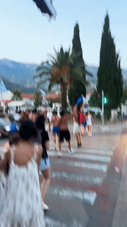 Football fans, street food, and aerial yoga in Budva