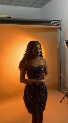 Professional photoshoot session captured in Nigerian studio