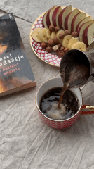 Reading session with French novel captured in Kudrovo