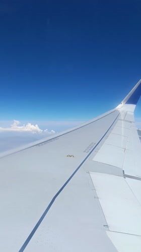 Passenger Documents Flight Views Over New Delhi During Morning Departure