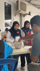 Red Cross blood donation drive in Cirebon, Indonesia