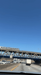 Driver records sunny highway conditions in New York