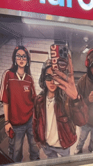 Street art and Claro ads spotted in Buenos Aires