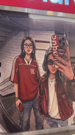 Street art and Claro ads spotted in Buenos Aires