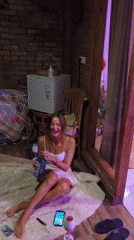 Woman documents Bali visit through selfies and videos