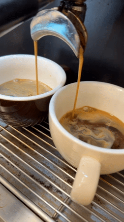 Coffee shop operations documented in Uzhhorod, Ukraine cafe