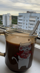 Morning domestic moments captured across Chaikovsky, Russia residences