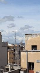Barcelona cityscape with Sagrada Familia captured on video