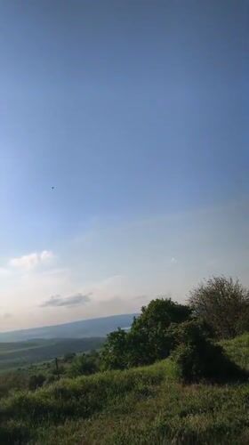Sunny spring countryside captured near Avren, Bulgaria