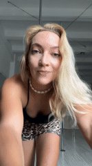 Woman documents pole fitness session at Minsk studio