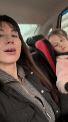 Woman and child observed as car passengers in Perm